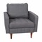 Flash Furniture Dark Gray Faux Linen Upholstered Tufted Chair IS-PC100-DKGY-GG - alternate 9